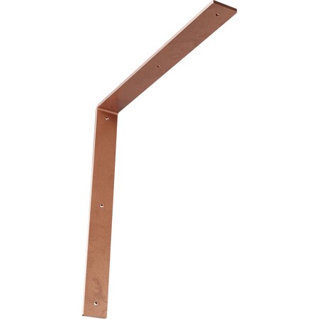 Ekena Millwork Hamilton Steel Bracket, Hammered Copper 2"W x 18"D x 18"H BKTM02X18X18HAHCO